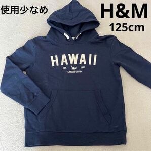 【使用少なめ】H&M パーカー サメ ハワイ シャーク 120 125 130