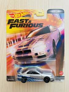 Hot Wheels Premium ワイルドスピード ニッサン スカイライン GT-R R34 日産 ホットウィール プレミアム Fast & Furious BNR34 ブライアン