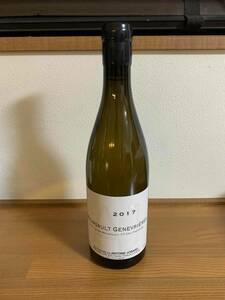 アントワーヌ・ジョバール ムルソー 1er ジュヌヴリエール 　2017年　Domaine Antoine Jobard Meursault 1er Cru Genevrires