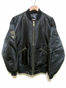 * прекрасный товар *90's MEN'S BATSU мужской Ba-Tsu двусторонний MA-1 "куртка пилота" M* черный чёрный с хлопком Bomber жакет 90 годы DC бренд 