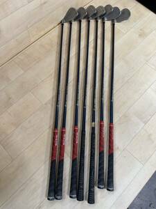 【中古品】キャロウェイ　BIG BERTHA X-12 IRONS 7本セット　カーボンシャフト　Rフレックス