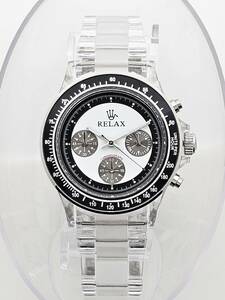 【3999円】RELAX リラックス 王冠ロゴ D6 ヴィンテージ腕時計 世界で最も人気のポール ニューマン腕時計 白文字盤 世田谷 所ジョージ