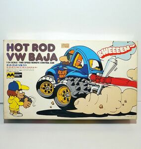 ミツワ 1/24 ホットロッド VW BAJA フォルクスワーゲン バハ 2段階速度 リモコン モーター付 リモコン プロポ バハバグ バギー プラモデル