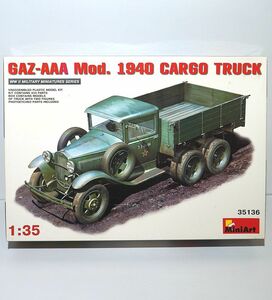 ミニアート 1/35 WWⅡ 35136 GAZ-AAA Mod. 1940 カーゴトラック WWⅡ ソ連 軍用トラック ソフトスキン エッチング プラモデル ミリタリー