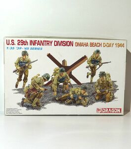 〇 ドラゴン 1/35 アメリカ 第29歩兵師団 (オマハビーチ D-DAY 1944) 6211 WWⅡ 兵士 弾薬ポーチ 水筒 プラモデル フィギュア ミリタリー