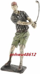 [エスペランザストア]装飾置物 装飾的な男のゴルファーの像の装飾手作りの彫刻