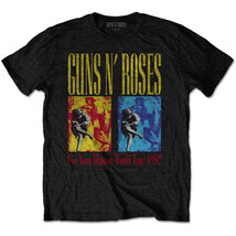 ★ガンズ アンド ローゼス Tシャツ Guns N' Roses ILLUSION WORLD TOUR 92 黒 - M 正規品 アクセル ローズ_画像1