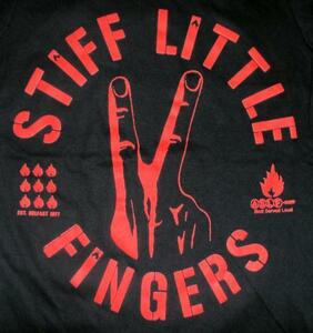 ★スティッフ リトル フィンガーズ Tシャツ Stiff Little Fingers DIGITS - M 正規品 two finger salute hc punk