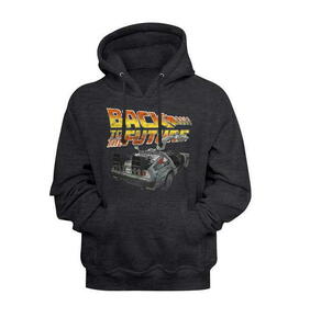 ★バック トゥ ザ フューチャー パーカ デロリアン Back To The Future - XL 正規品 映画関連 パーカー Michael J. Fox bttf