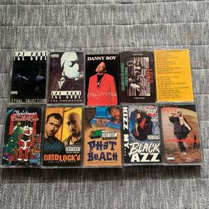 ヒップホップ　カセットテープ　8個　G-RAP ジャンク　　ice cube eazy-e snoop dogg N.W.A 2pac