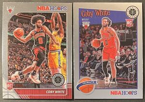 Coby White 2019-20 Hoops Premium Stock RC Base Tribute Set Rookie Card ルーキーカード Panini NBA