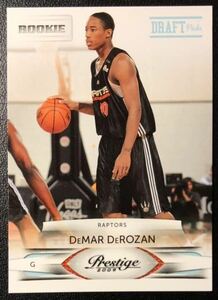 Demar Derozan 2009-10 Prestige RC Draft Pick Light Blue Parallel /999 Rookie Card ルーキーカード Bulls Raptors ブルズ Panini NBA