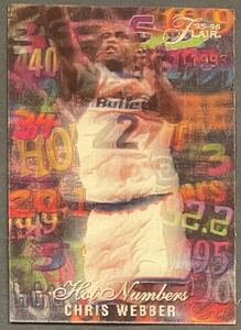 【 SP Insert 】Chris Webber 1995-96 Flair Hot Numbers Fleer Skybox NBA