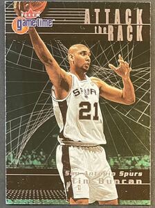Tim Duncan 2000-01 Fleer Gametime Atack The Rack Insert Spurs スパーズ ダンカン NBA