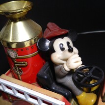 当時物 増田屋コーポレーション製　ブリキ　ミッキー　消防車　Disneyディズニー ヴィンテージ 中古　レトロ　ミニカー 昭和レトロ _画像8