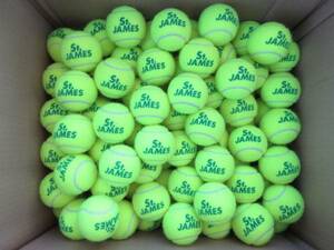 硬式テニスボール（中古品）　100球（DUNLOP ST.ＪＡＭＥＳ）