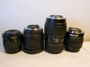 ☆難有りジャンク品４点セット☆Canon 35-80mm Ⅲ　sigma 70 300 DL ミノルタ pentax 18 55　Ⅱ　タムロン28-200mm nikon