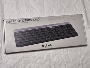 ☆ logicool ロジクール スリムマルチデバイスキーボード K580GR 静音 Bluetooth 1日のみ使用 ワイヤレス グラファイト ☆