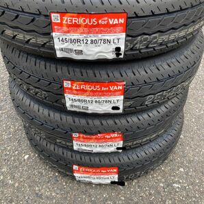 全国送料無料　145/80R12 80/78 ヨコハマ　ZERIOSforVAN 新品4本 145R12 6P 軽トラック 軽バン