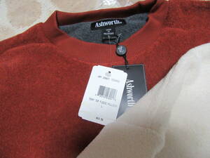 2個 ASHWORTH アシュワース セーター 　ゴルフ　Am2083 stone am2083 terra US L フリースプルオーバー terry fleece pullover