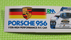  radio-controller sticker _1 sheets _1980 period _PORSCHE956_ Porsche 956_cd