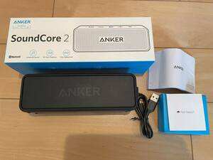ANKERスピーカー SoundCore2 Bluetooth　モデルA3105 ケーブル箱説明書付き