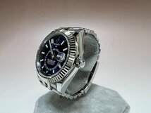 新品同様 ロレックス ROLEX スカイドゥエラー 自動巻き腕時計 326934 ジュビリーブレス ブライトブルー文字盤 メンズ 福井県質屋の質セブン_画像4