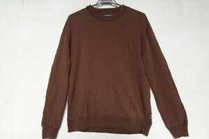 CIAOPANIC TYPY/ Ciaopanic tipi-/ long sleeve sweatshirt / sweat material /USA COTTON/ simple / scorching tea / dark brown /S size (2/20R6)