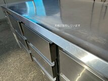 フジマック ドロワー型冷蔵庫 FRD-1775K ホテルパン 3列3段 W1700×D750×H850 2015年製 動作確認済 中古 引出し式冷蔵庫 コールドテーブル_画像3