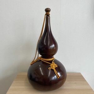 瓢箪　置物　高さ約58cm 横約30cm 縁起物　開運　鉄刀木　風水　美品