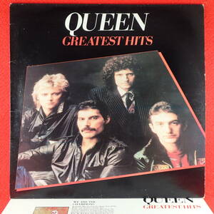 1円開始★神洗浄【ギガレア★奇跡の美盤★UKオリジナル EMI 特製ラベル インサート】★QUEEN/THE GREATEST HITS★英国EMI独自編集&高音質盤