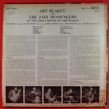 1円開始★神洗浄【超ギガレア★US完オリ BLUENOTE 47West RVG 耳 溝】★ART BLAKEY&AT THE JAZZ MESSENGERS/JAZZ CORNER OF THE WORLD Vol1_画像2