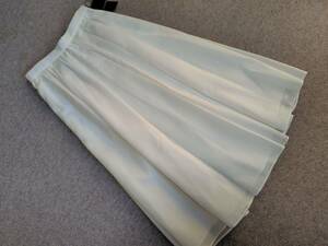  new goods Macintosh London [ washer bru] waffle cloth soft gya The - flair long skirt 38(M) white 39600 jpy 