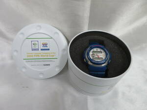 【CASIO】G-SHOCK　2006 FIFA World Cup　ワールドカップ　G-300WC　缶ケース付　中古品　現状品