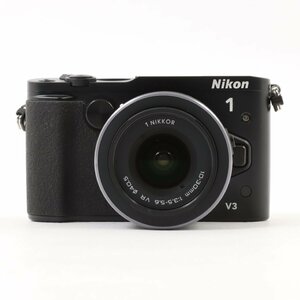 1円～ Nikon ニコン ミラーレス一眼カメラ 1 V3　/　10-30mm 3.5-5.6 VR ※チャージャーなし　【動作未確認品】