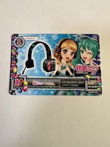 【非売品、未使用】SNOWMIKU2016　アイカツ！　初音ミクインカム　カード　初音ミク　雪ミク