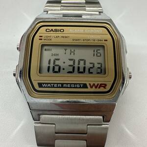 【01th】時計腕時計 稼働品　CASIO カシオ A158WE デジタル腕時計 デジタル時計