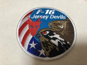 119FS 'F-16 Jersey Devil' Swirl US NAVY ワッペン パッチ CWU-36/P 45/Pにどうぞ