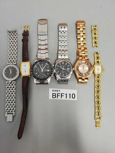 BFF110　腕時計　ジャンク品　部品取り　おまとめ6点　SEIKOセイコー　RADO　マークジェイコブス　など　※ベルト切れています
