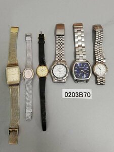 0203B70　腕時計　ジャンク品　おまとめ6点　SEIKOセイコー　CYMAシーマ　LONGINES　など