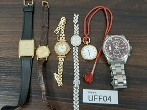UFF4　ジャンク品　時計　腕時計　おまとめ　部品取り　SEIKO　CITIZEN　など　刻印あり