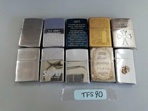 TFS90　ライター　喫煙具　Zippo　おまとめ10点　U.S ARMY　SHOEI　など　※着火未確認・現状渡し