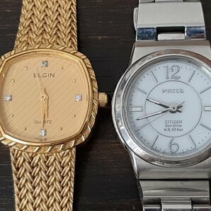 UFS37 腕時計 時計 ジャンク品 部品取り おまとめ CITIZEN ELGIN SEIKO BERING の画像2