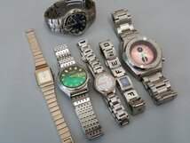 0203S8　腕時計　ユニセックス腕時計　ジャンク品　部品取り　SEIKO セイコー　CITIZEN　FENDIなど　おまとめ_画像10