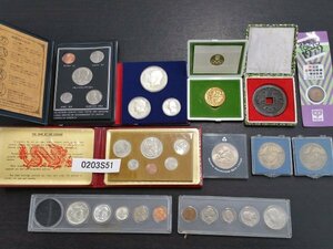 0203S51　世界のコイン　記念コイン　メダル　アメリカ　シンガポール　日本 など　おまとめ　