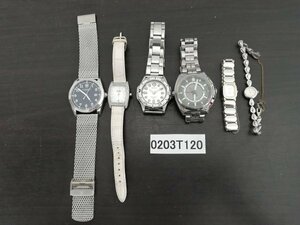 0203T120　腕時計　ジャンク品　おまとめ6点　SWISS ARMY　フォリフォリ　など