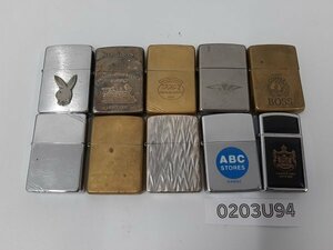 0203U94　喫煙具　ライター　おまとめ　Zippo　ジッポ　アメリカ　プレイボーイ　BOSS　など　＊着火未確認現状お渡し