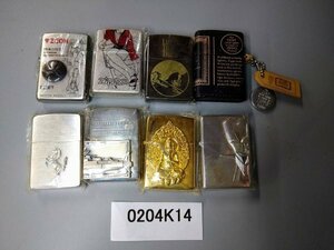 0204K14　ライター　喫煙具　Zippo　ジッポ　おまとめ8点　＊着火動作未確認・現状渡し　