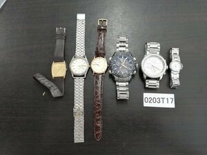 0203T17　腕時計　ジャンク品　部品取り　おまとめ6点　SEIKOセイコー　DIESEL　など　※1点記念品刻印あり