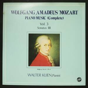 【国内盤LP】ヴァルター・クリーン/モーツァルト:ピアノ・ソナタ 第8-10番(並品,良盤,VOX,1963,Walter Klien)